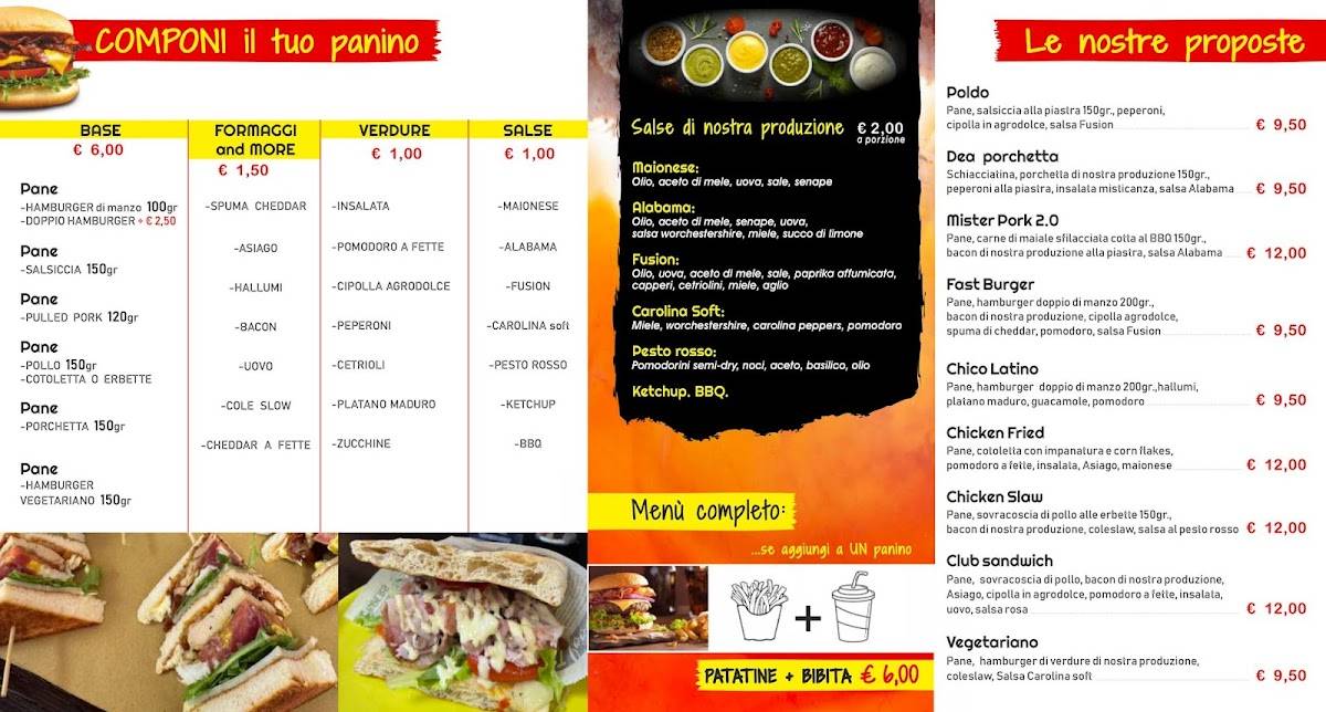 Menu di Fast & Fusion Gastrofood 