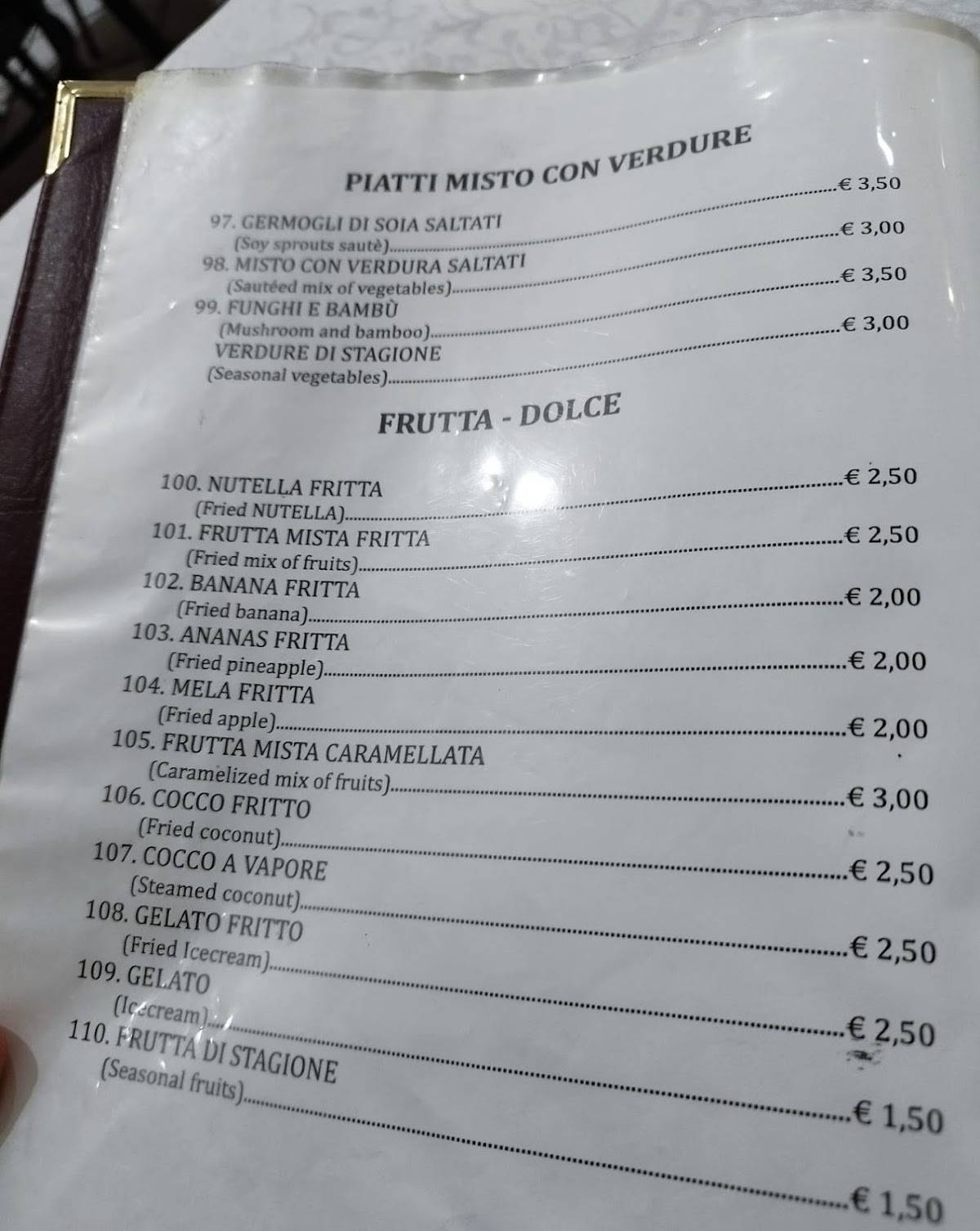 Menu di Felice (Ristorante Cinese) 