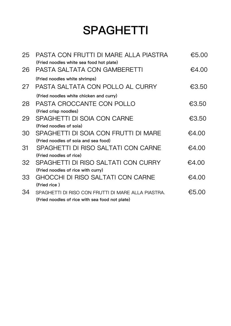 Menu di Felice (Ristorante Cinese) 