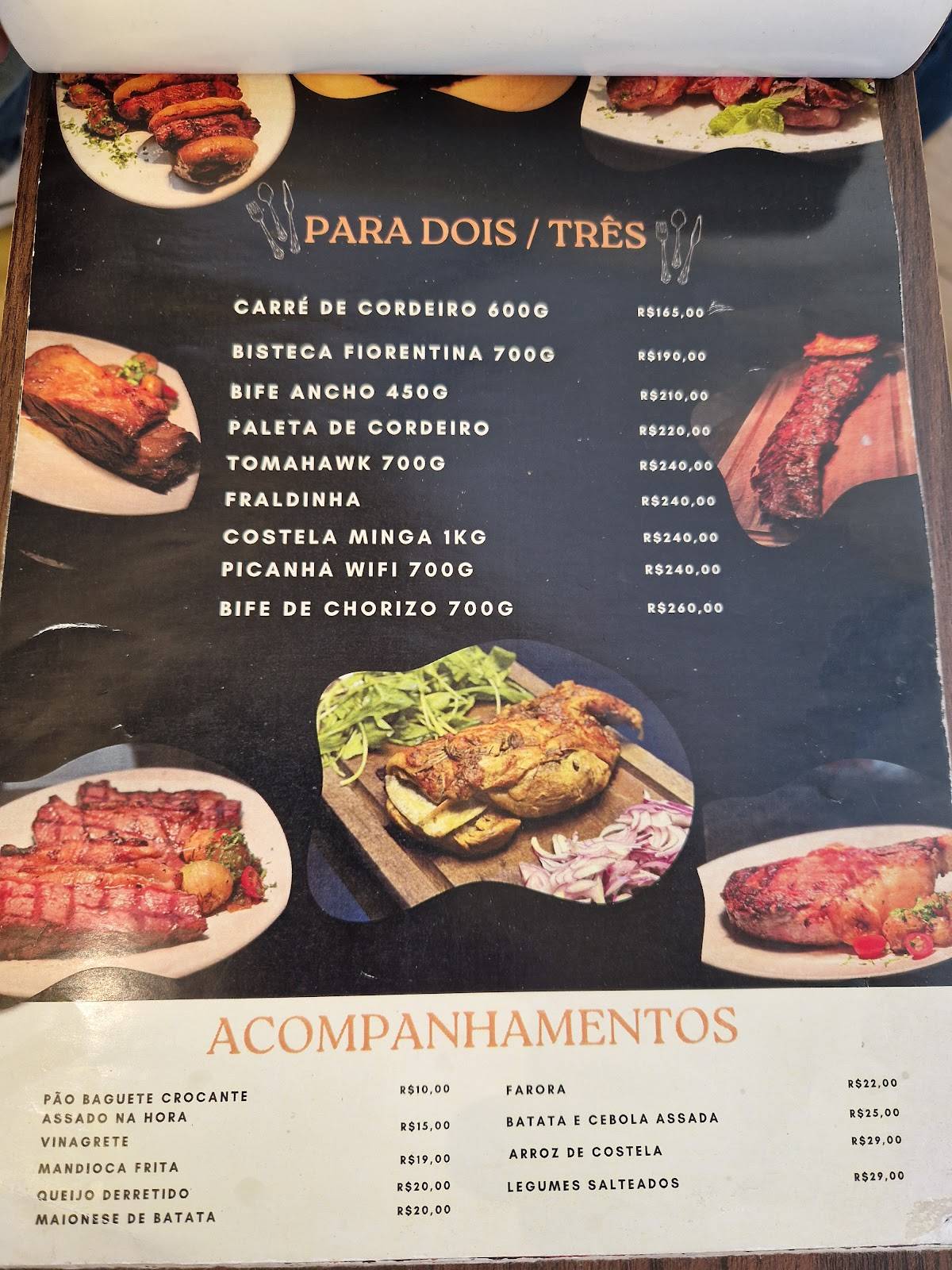 Fino Corte cardápio