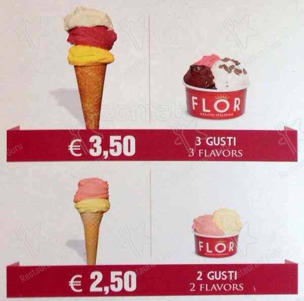 Menu de Flor Gelato