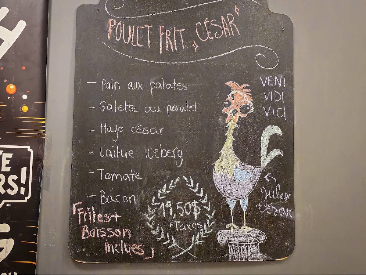 Menu de Capitaine Patate