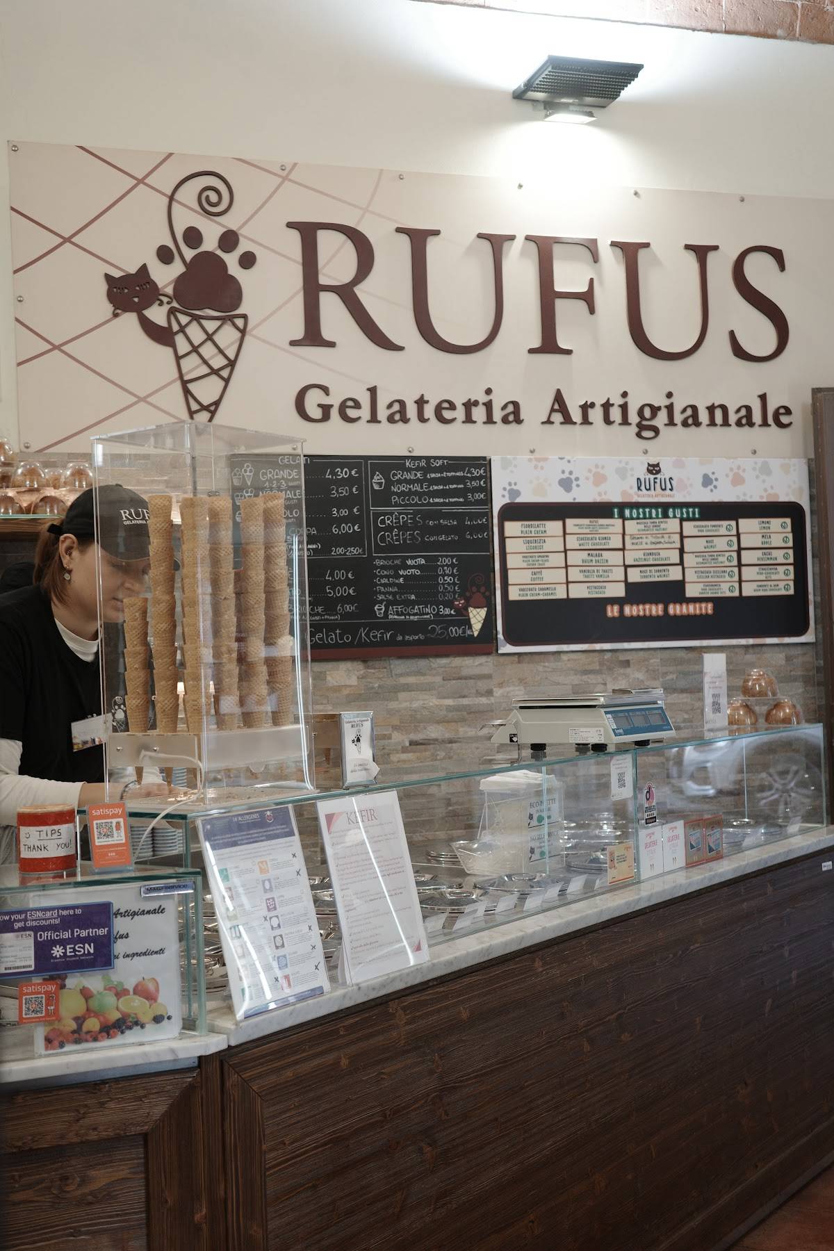 Menu di Gelateria Artigianale Rufus 