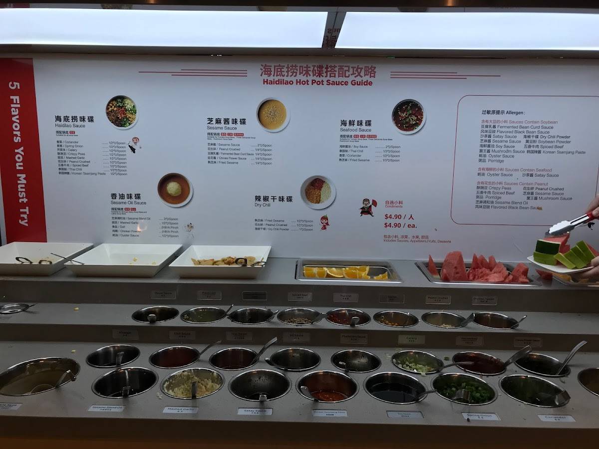 Menu at Haidilao Hotpot Glen Waverley restaurant, Glen Waverley, Level 1