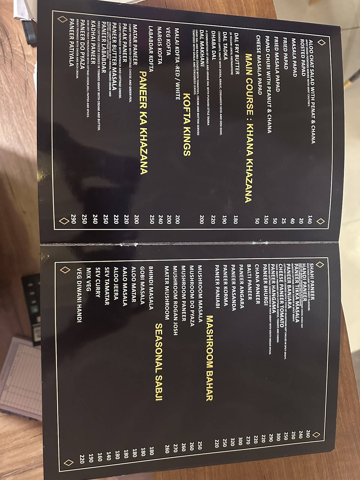 Hotel Shiv Shakti and restaurant menu