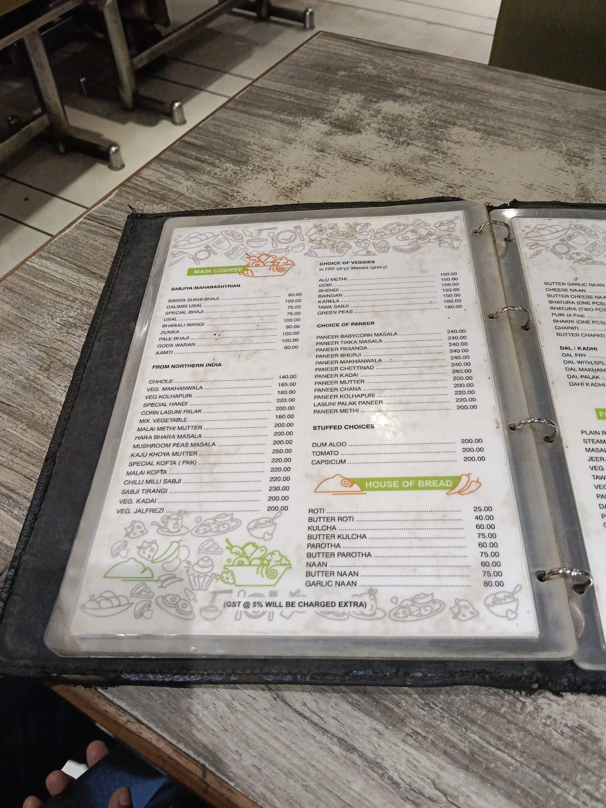 Jeevan Restaurant menu