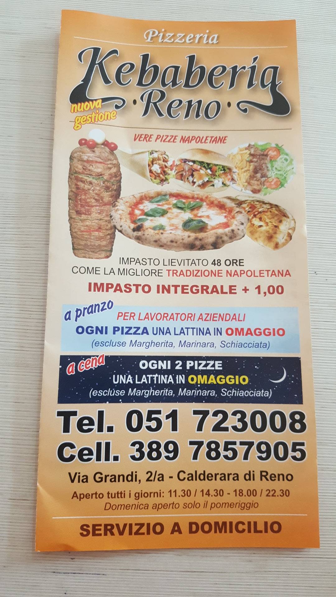 Menu di Kebaberia Reno 