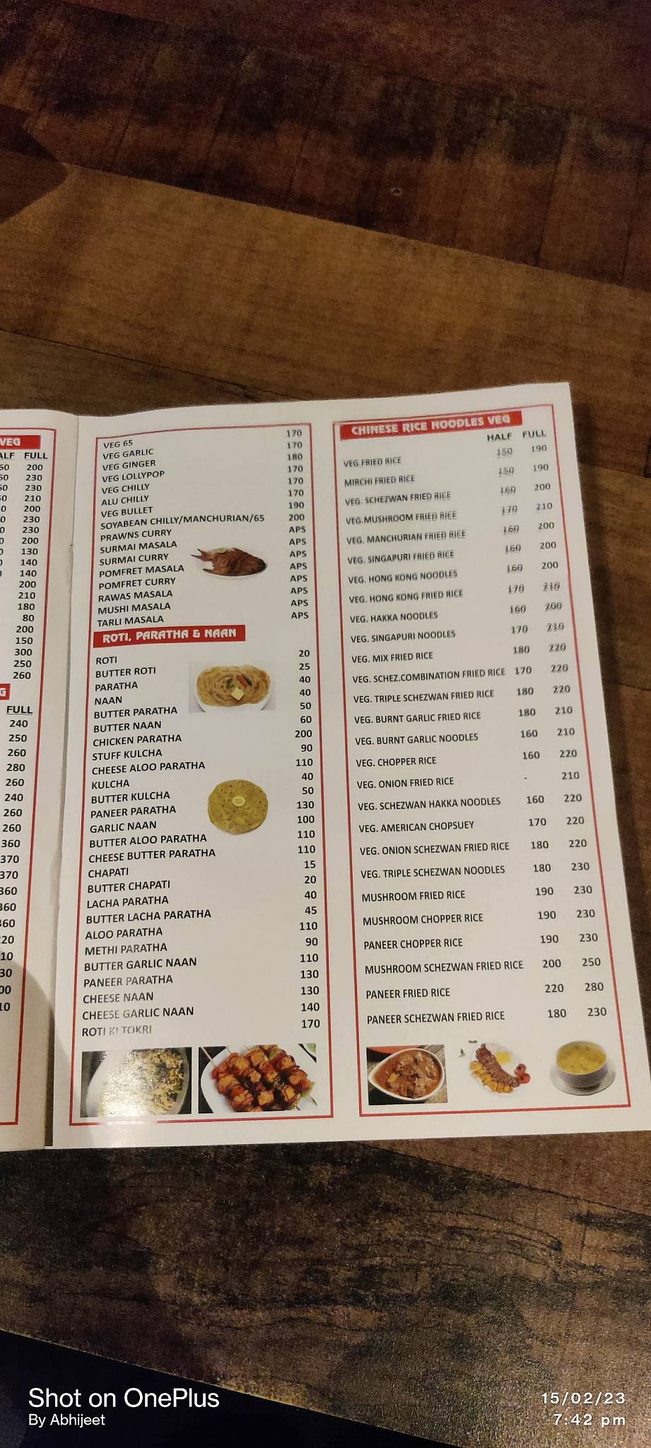 Khalsa Punjab Restaurant & Bar menu