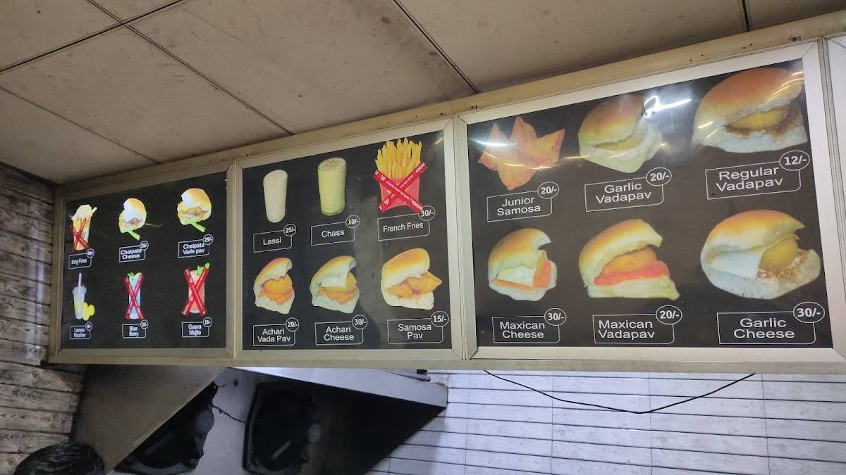 King Vada Pav and samosa menu