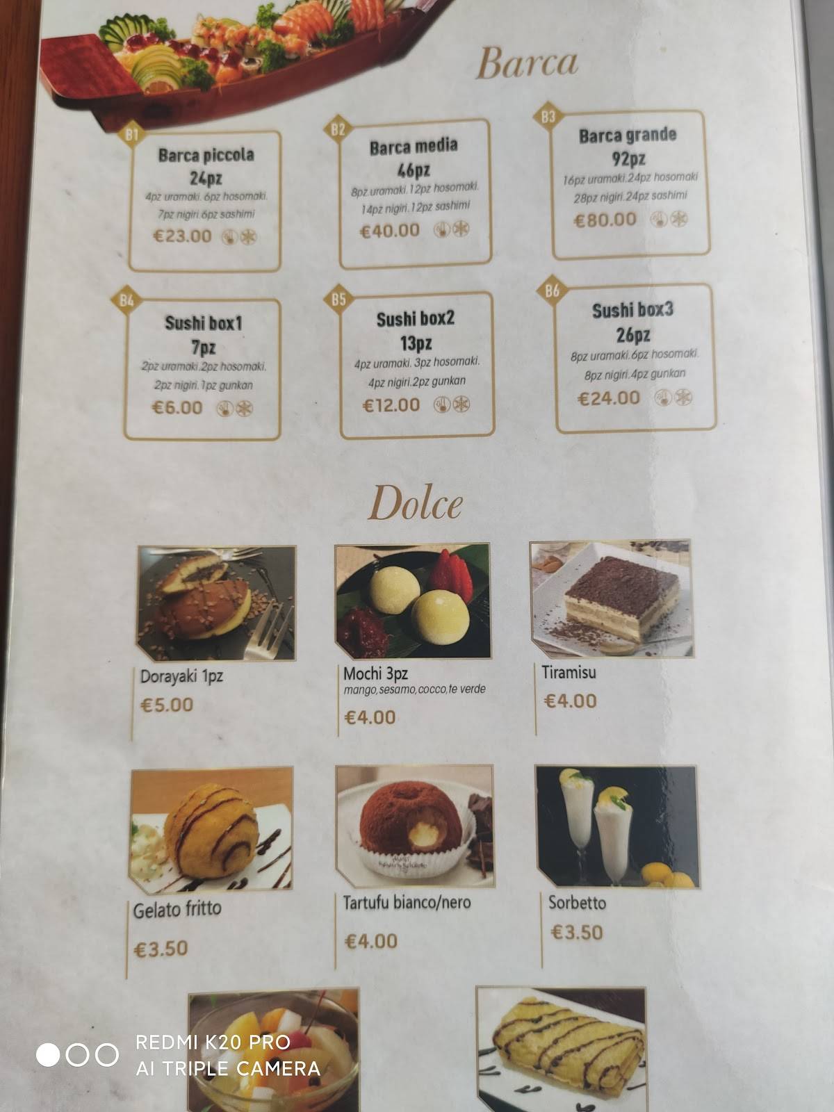 Menu di Sushi koko 