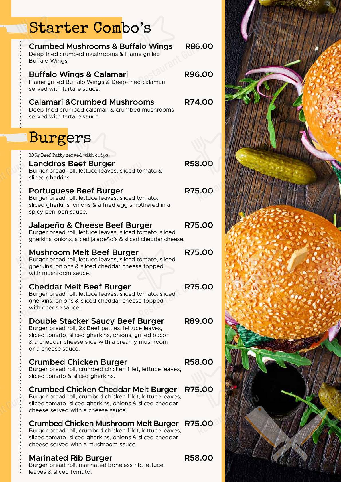 Découvrez le menu pour Landdros Pub