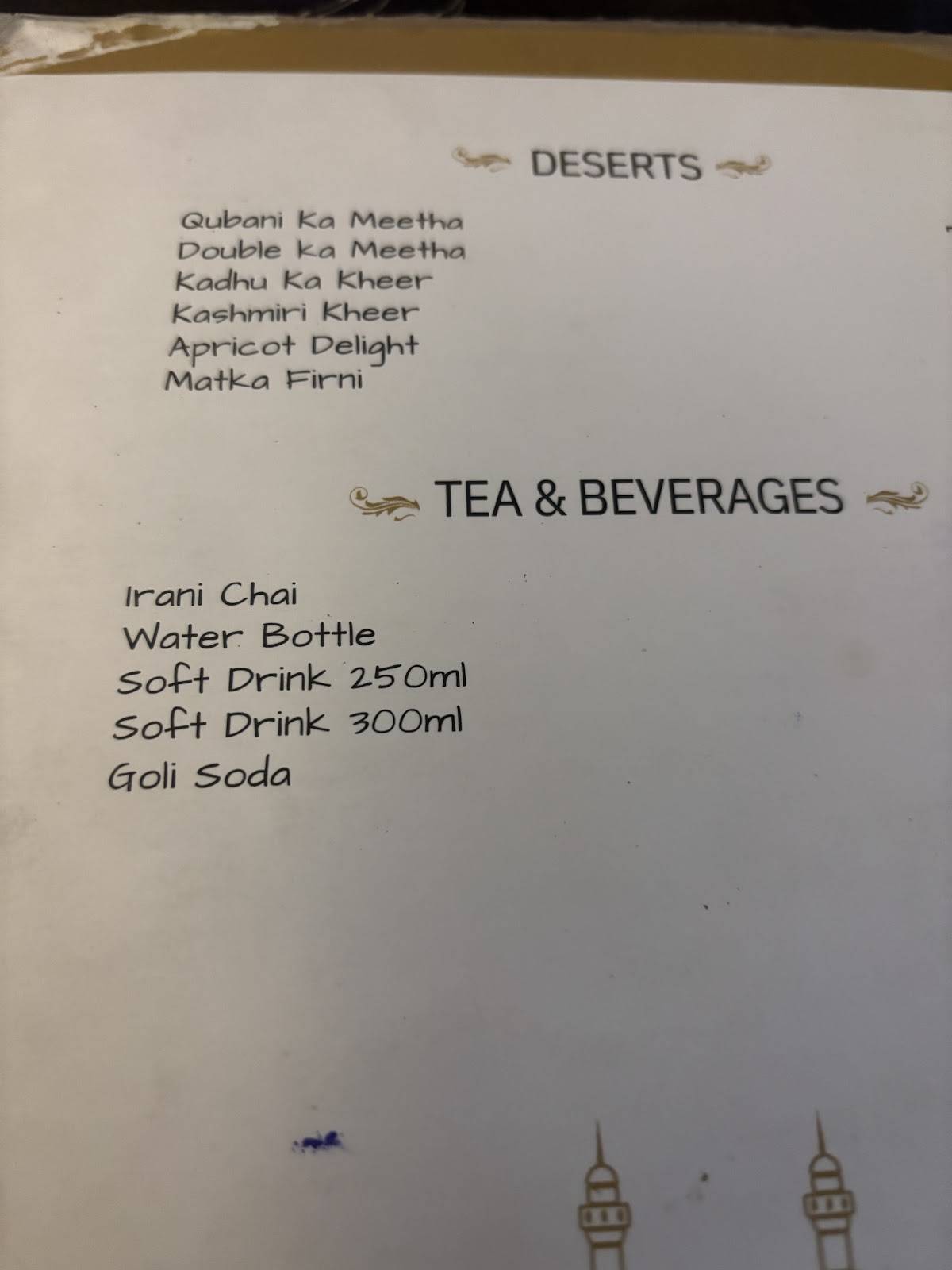 Lavish Family Restaurant menu