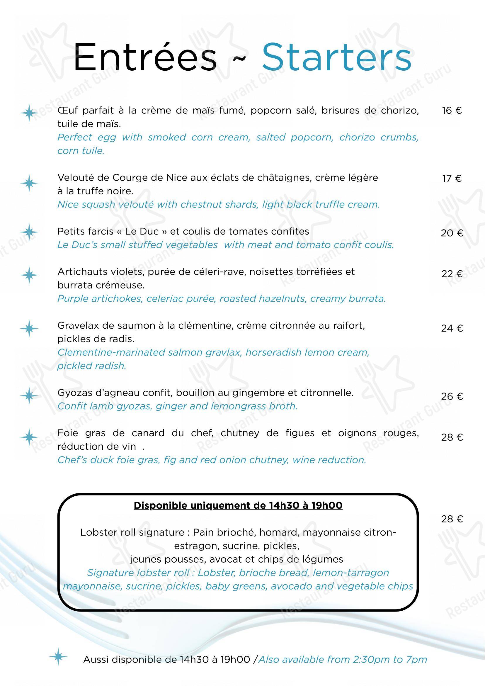 Детское pour Restaurant Le Duc - Nice dans Nice