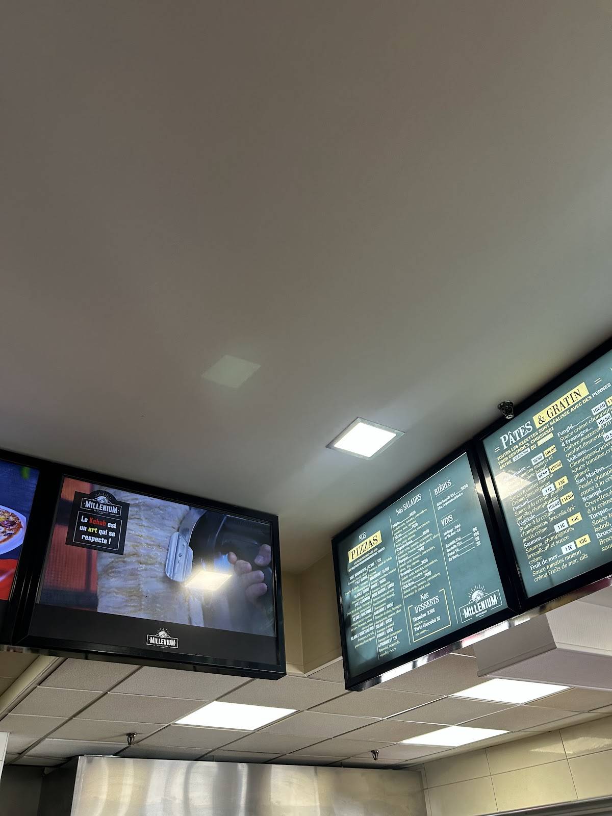 Menu de Le Millénium