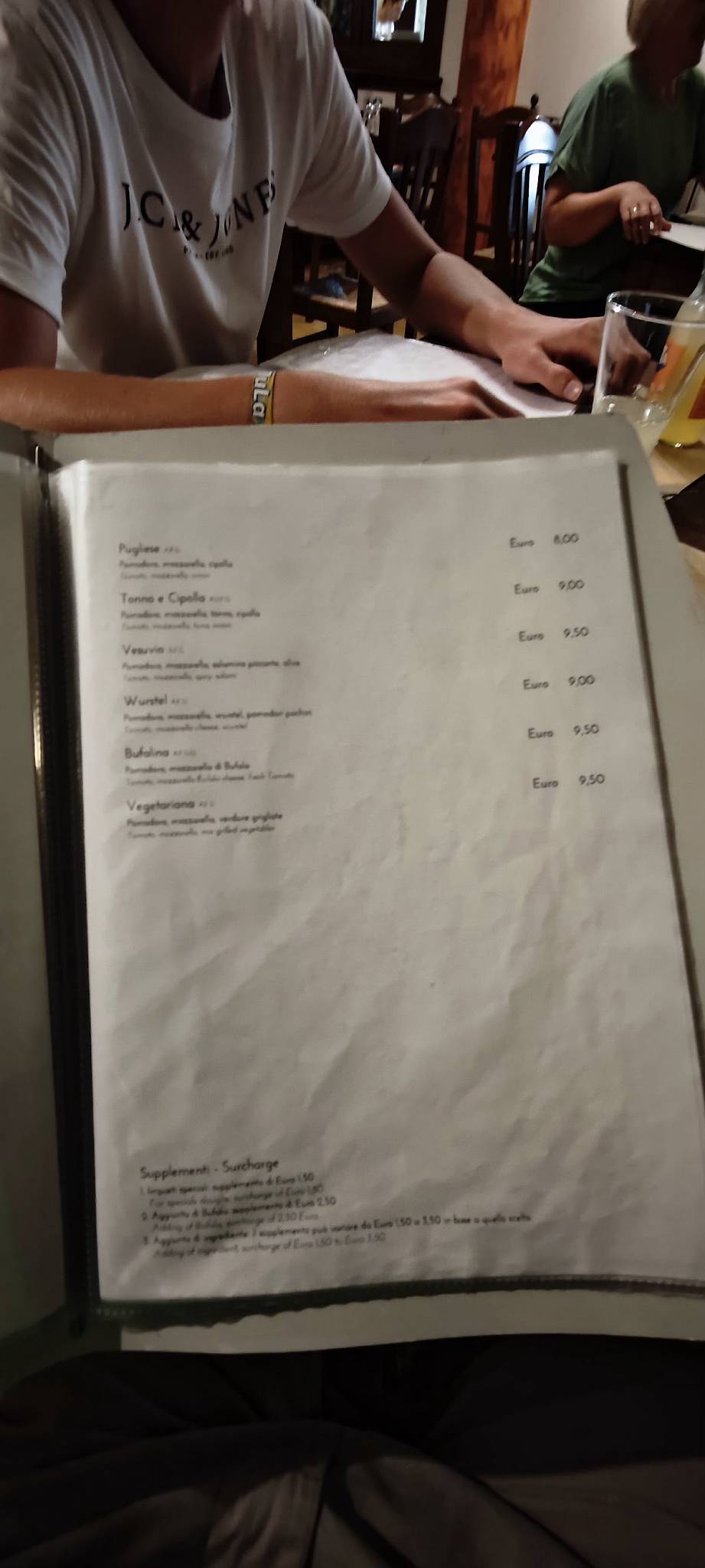 Menu di Lo Scangeo 