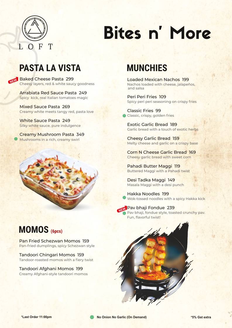 Loft Cafe - Top rated Restaurant in Mathura Pure veg with authentic North Indian & Italian menu