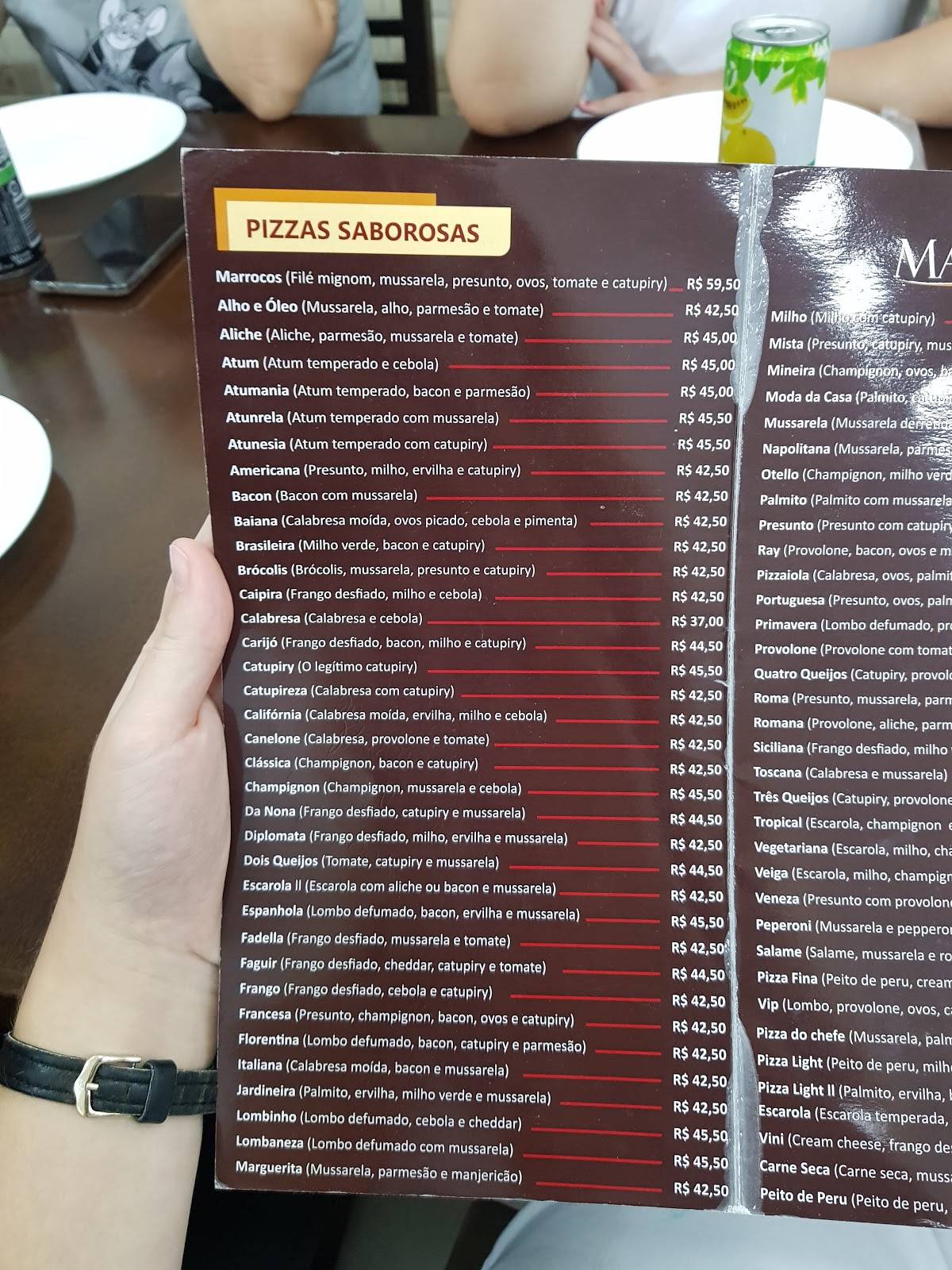 Marrocos Esfiha cardápio