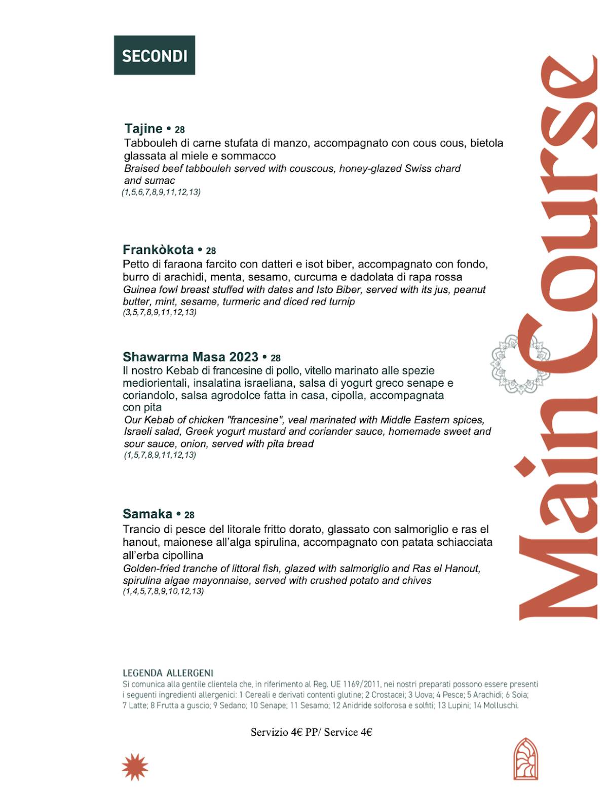 Menu de Masa Rooftop