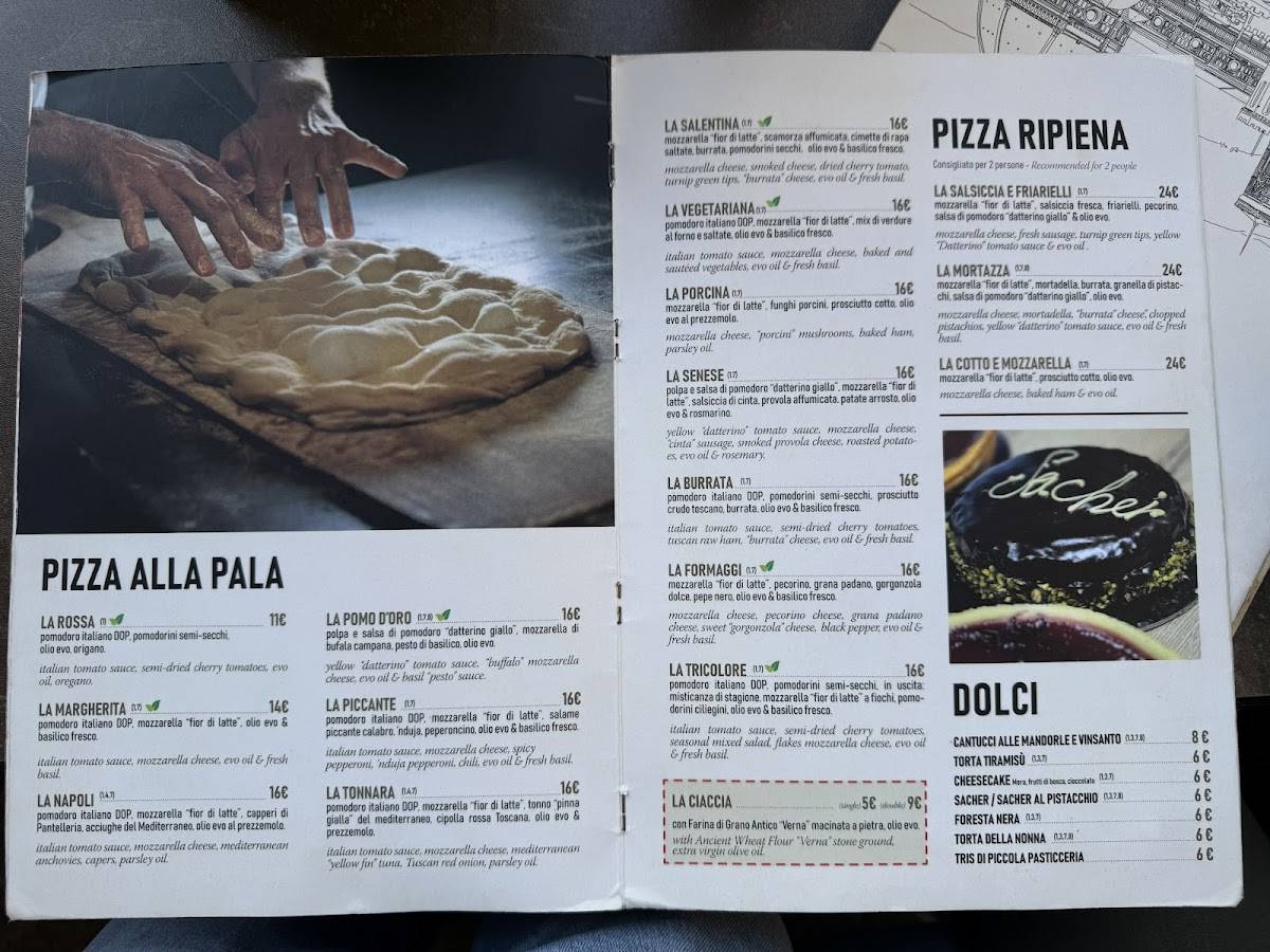 Menu di Menchetti Firenze - Cocktail Bar & Pizzeria 