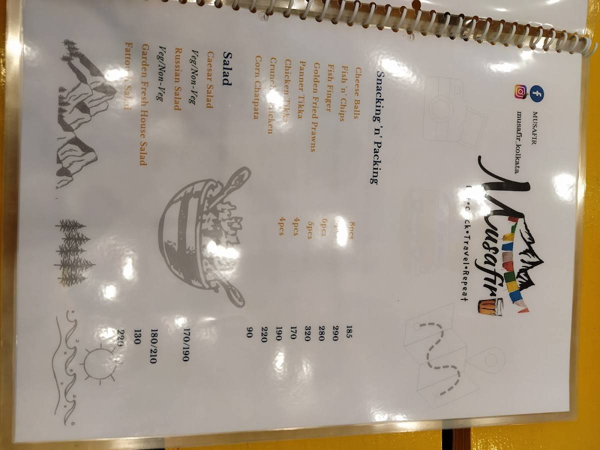 Musafir menu