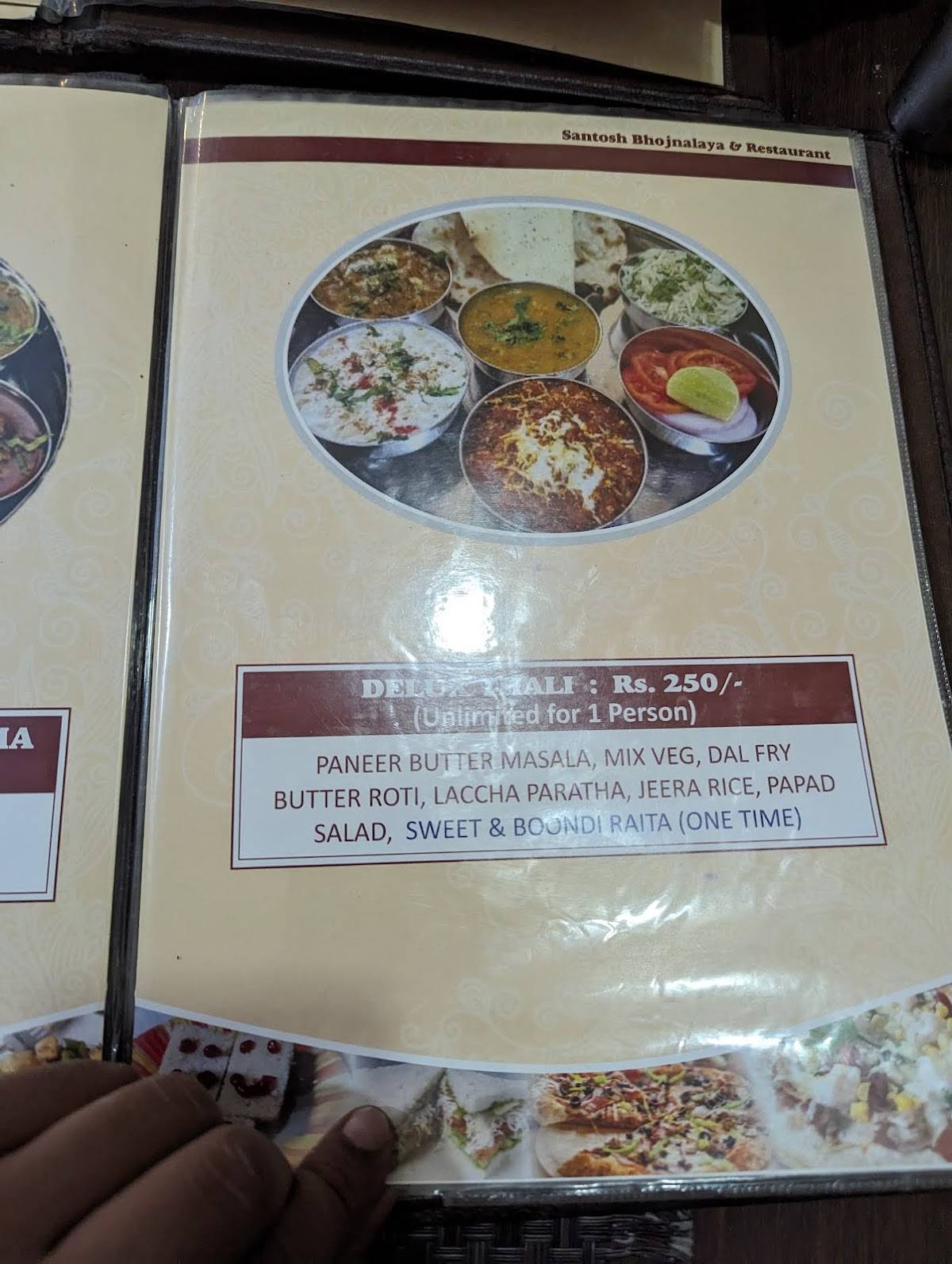 New Santosh Bhojnalaya & Restaurant menu