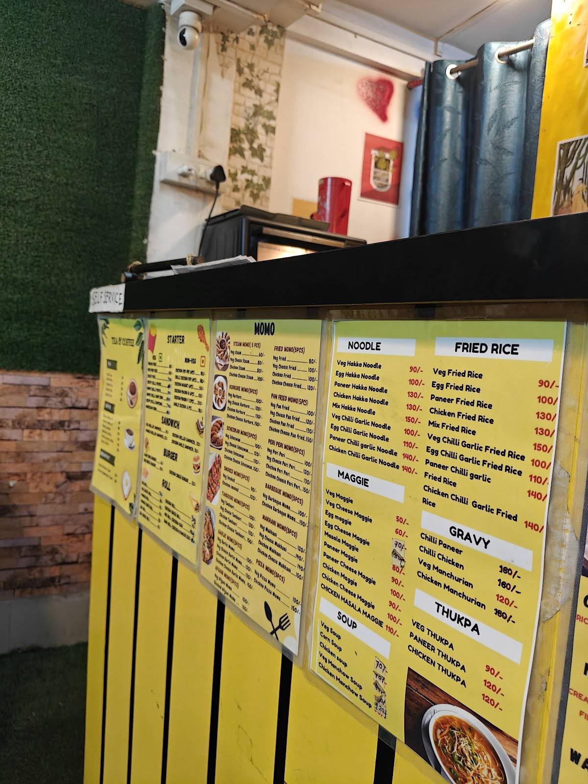 Nomfry Cafe menu