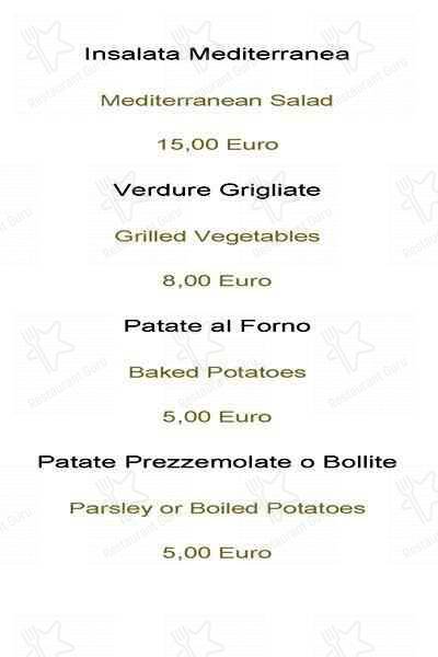 Menu di Nu Hotel Milano 