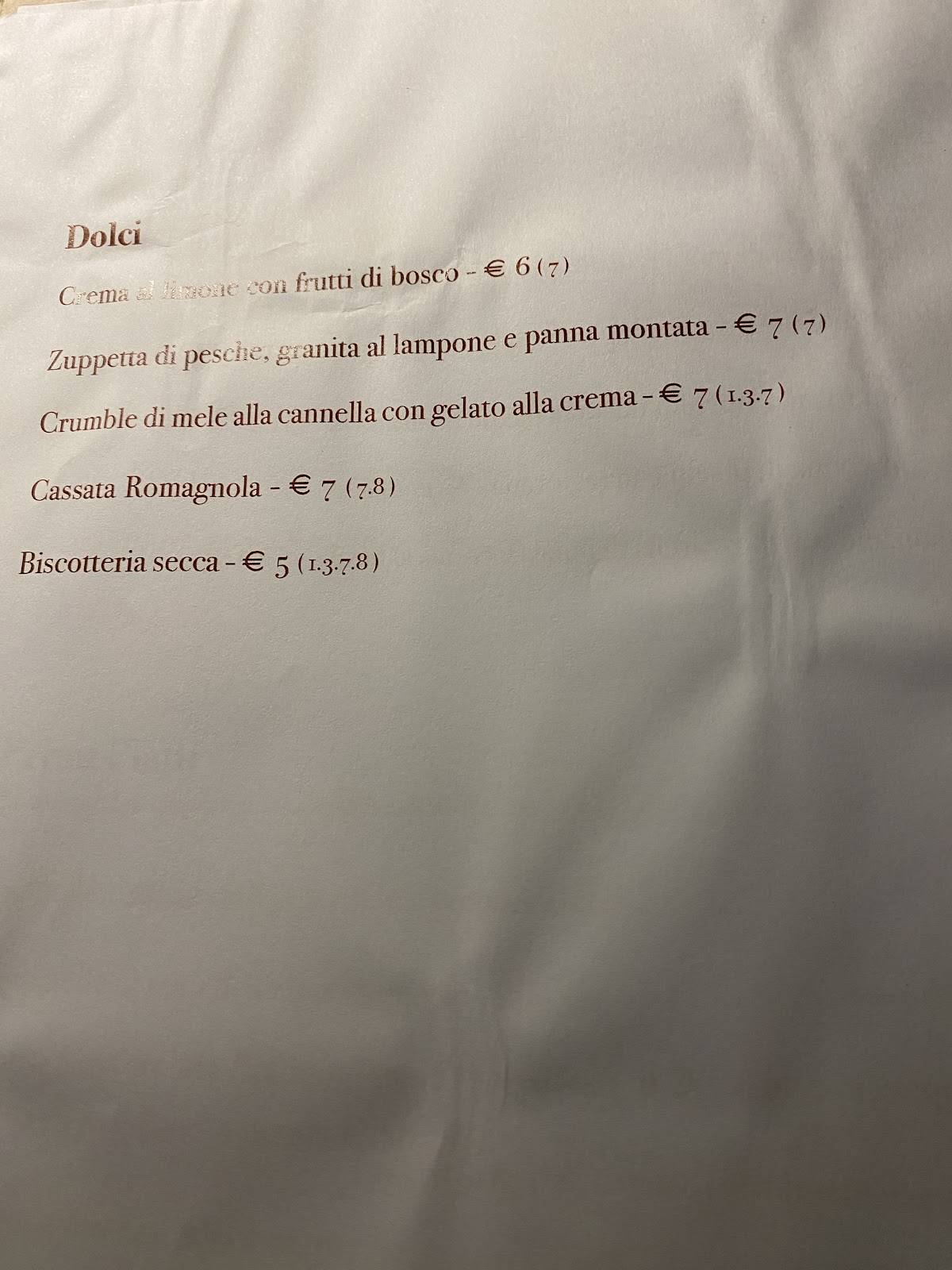 Menu di Osteria Don Abbondio 