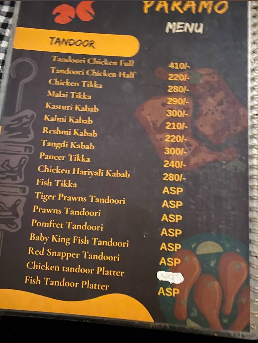 Paramo Organic Kitchen & Tavern Resto-Bar menu