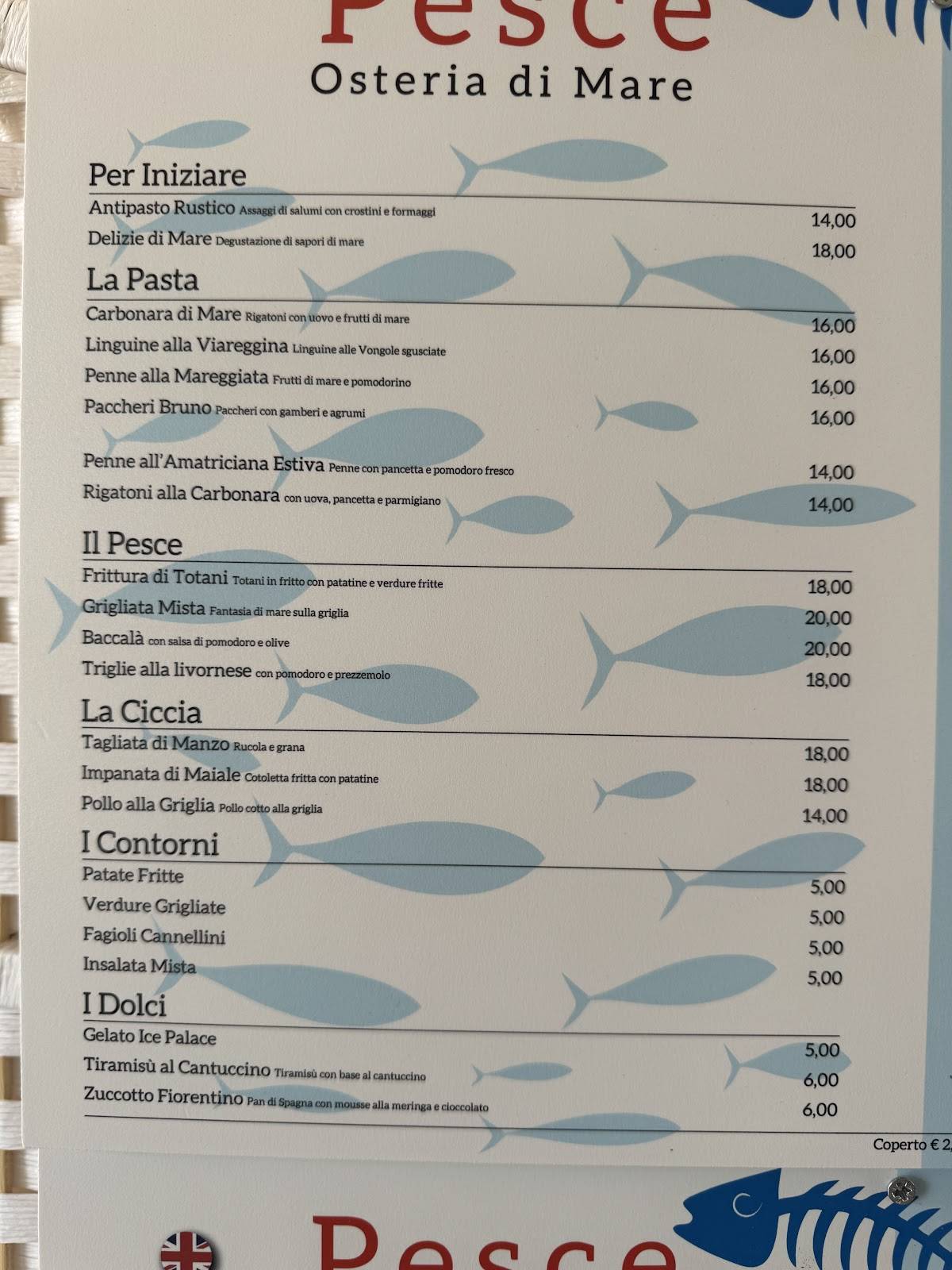 Menu di Pesce Bruno 