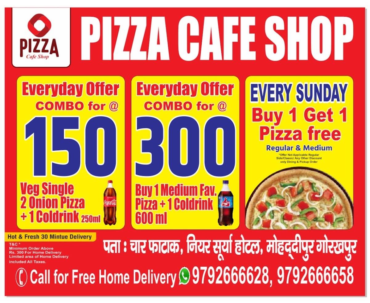 Pizza Cafe Shop menu