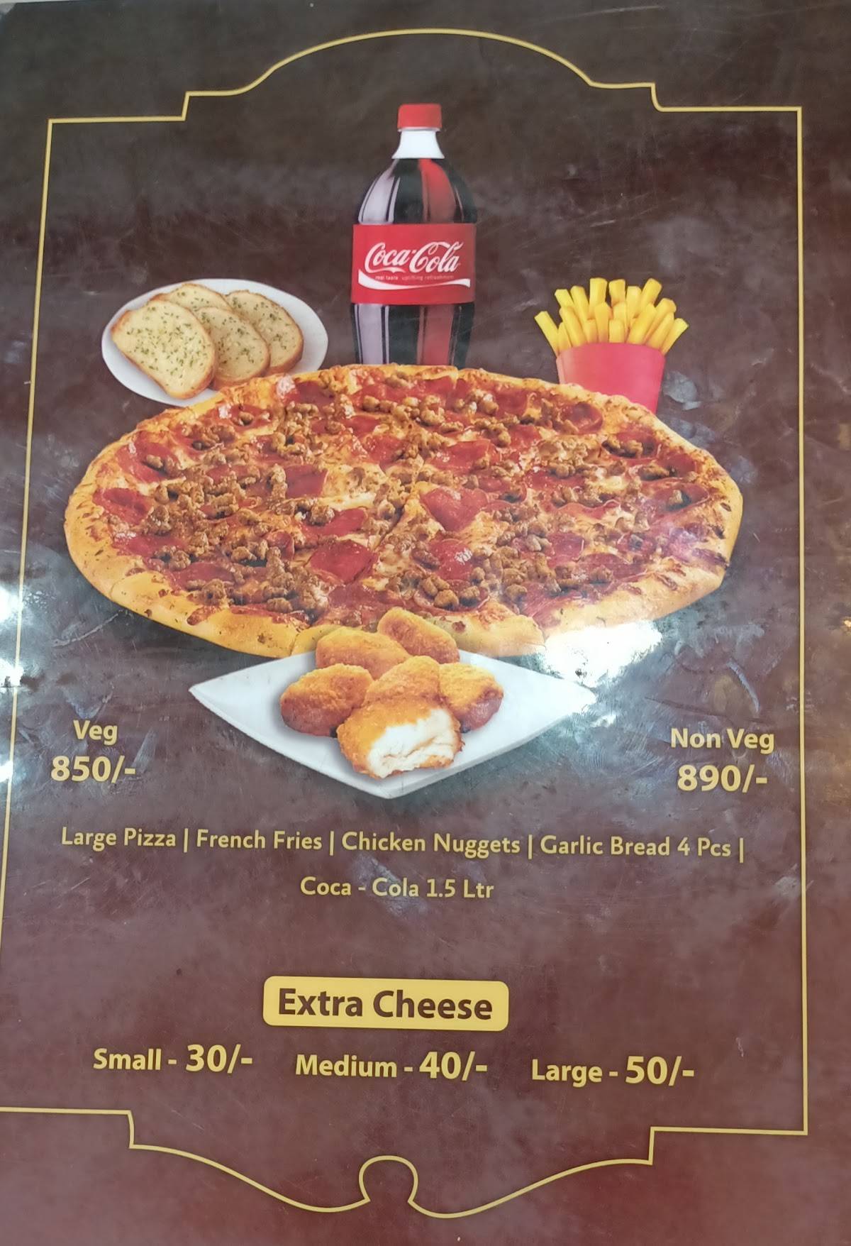 Pizza Palace menu
