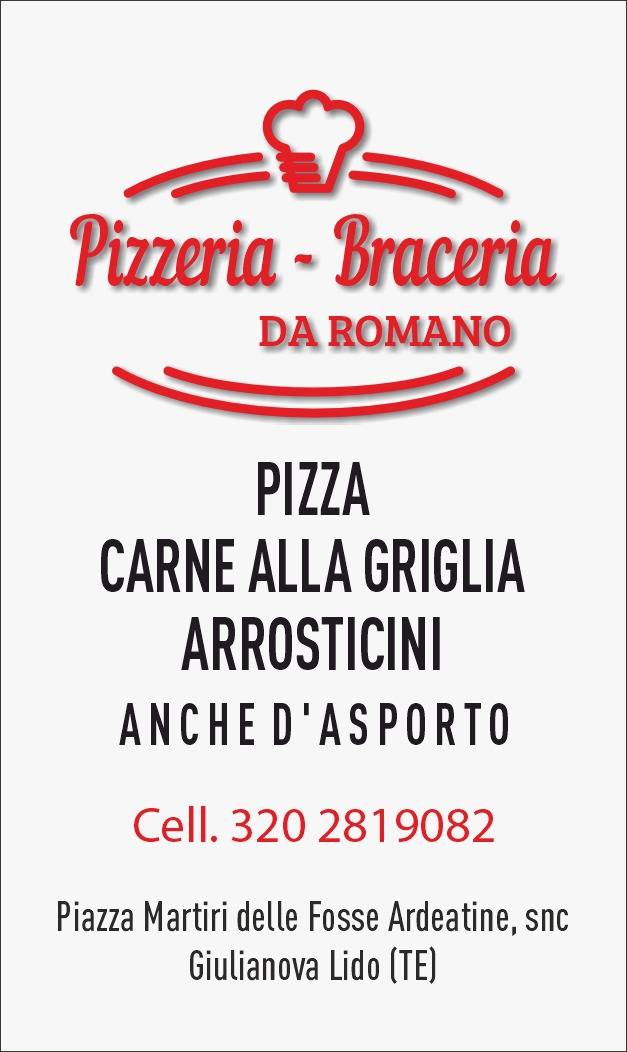 Menu di Pizzeria-Braceria da Romano 