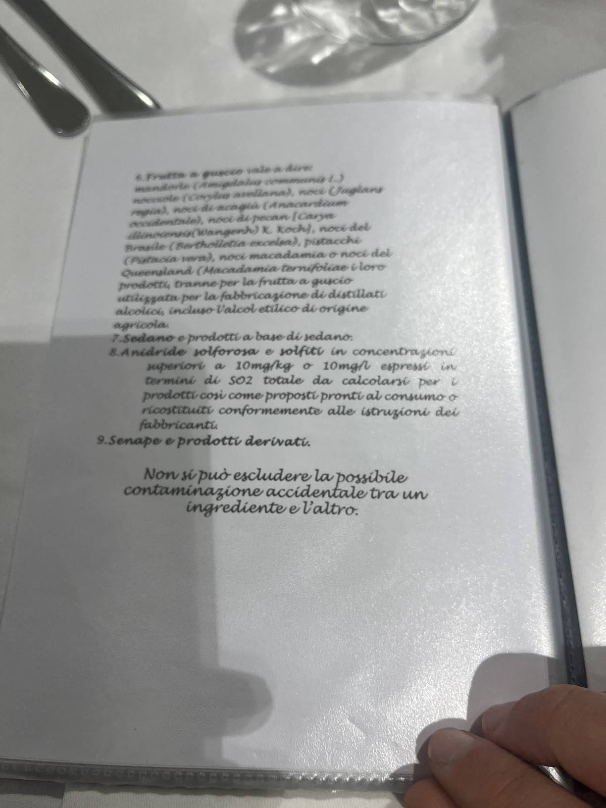 Menu di Pizzeria Giardino 