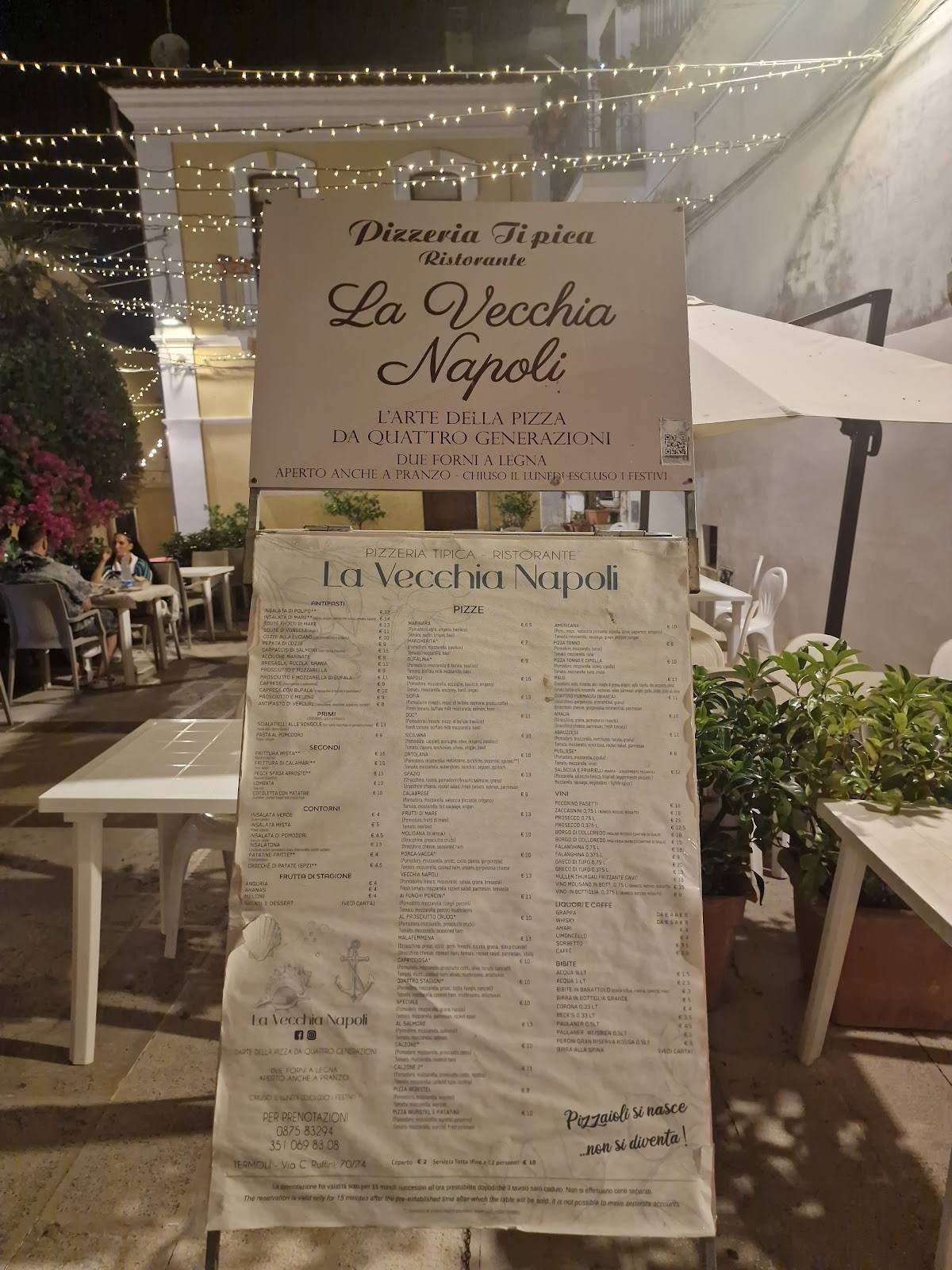 Menu di Ristorante Pizzeria La Vecchia Napoli 