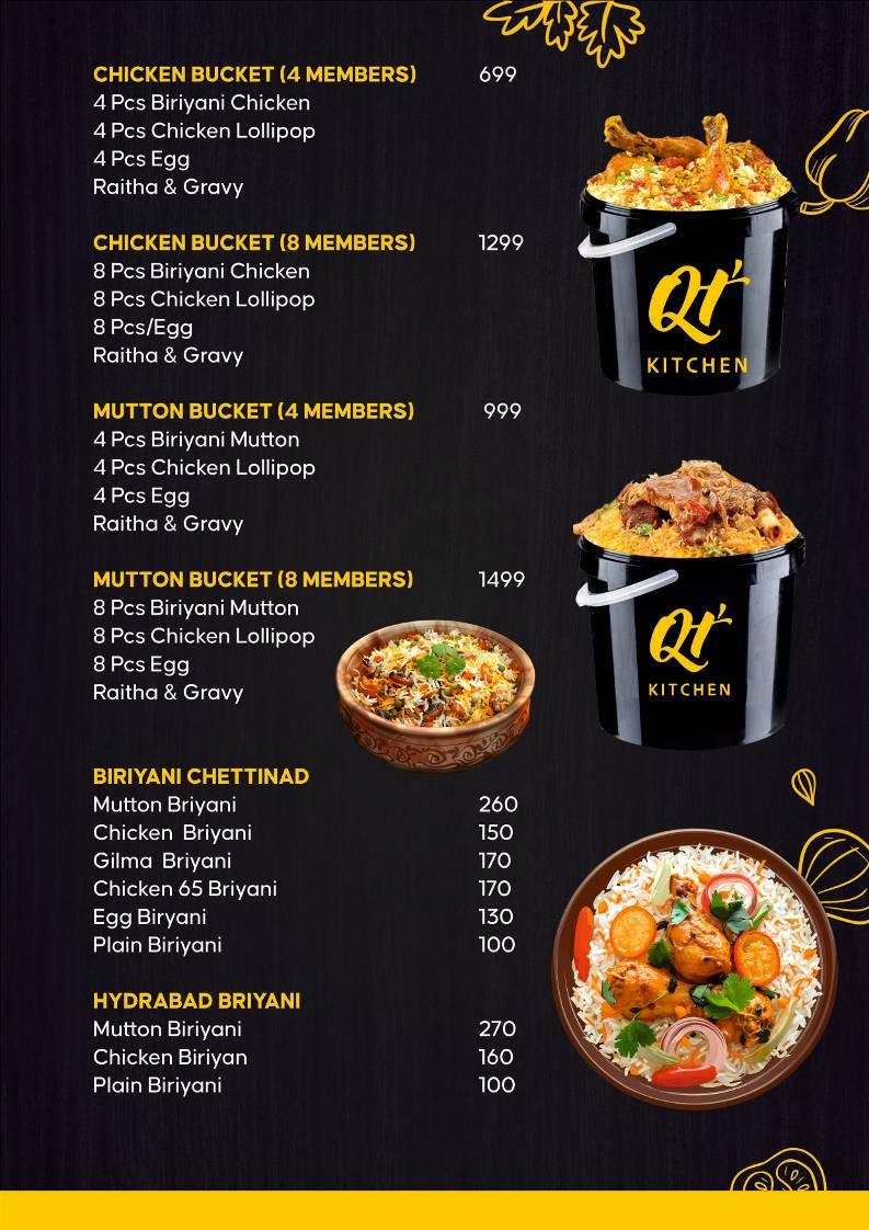 QT KITCHEN menu