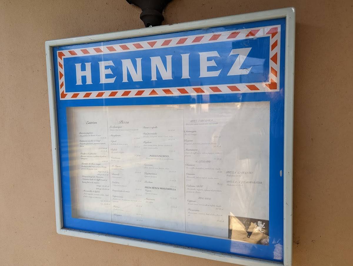 Menu di Restaurant pizzeria Le Lion d'Or 