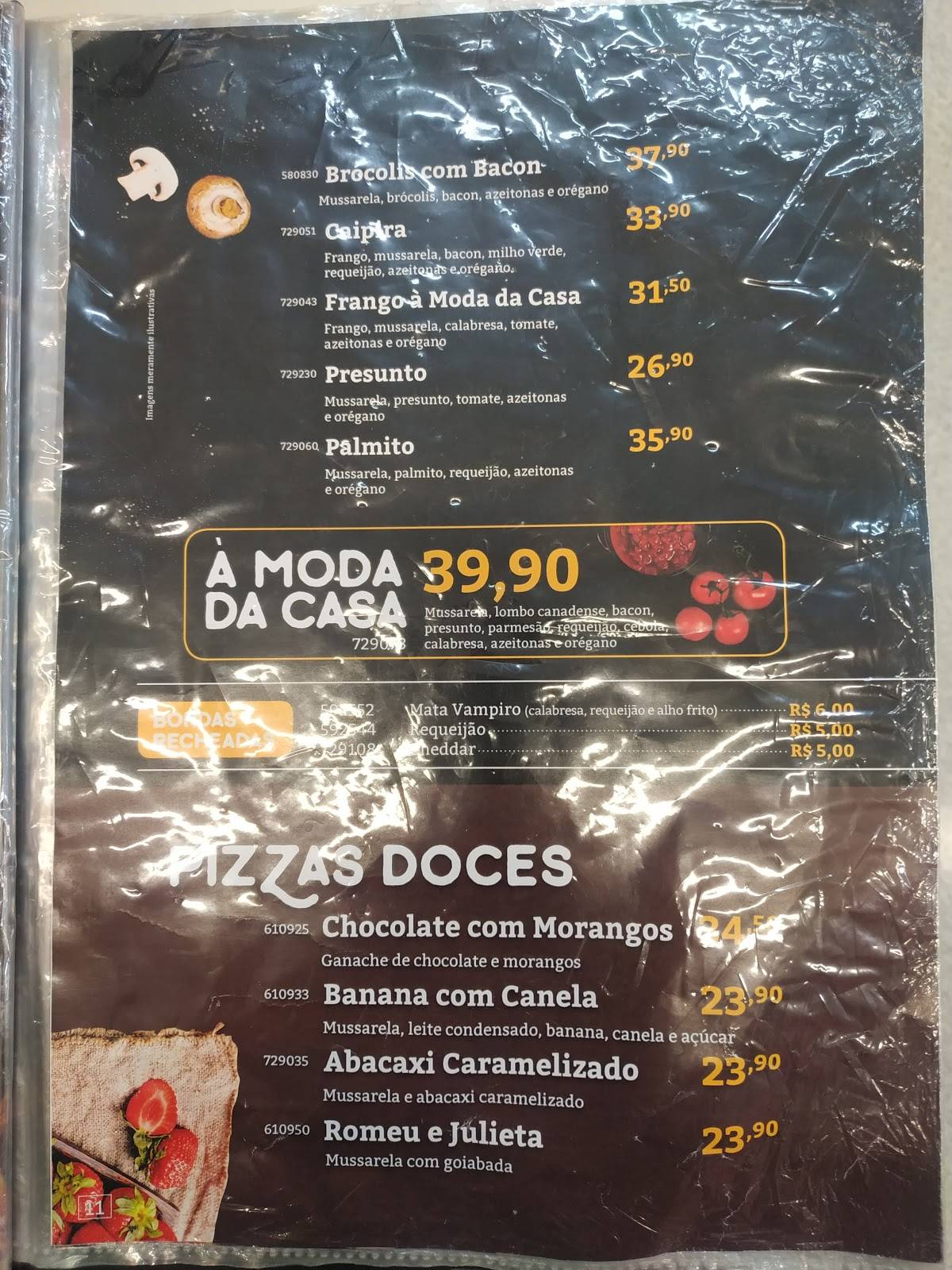 Restaurante Bella Massa cardápio