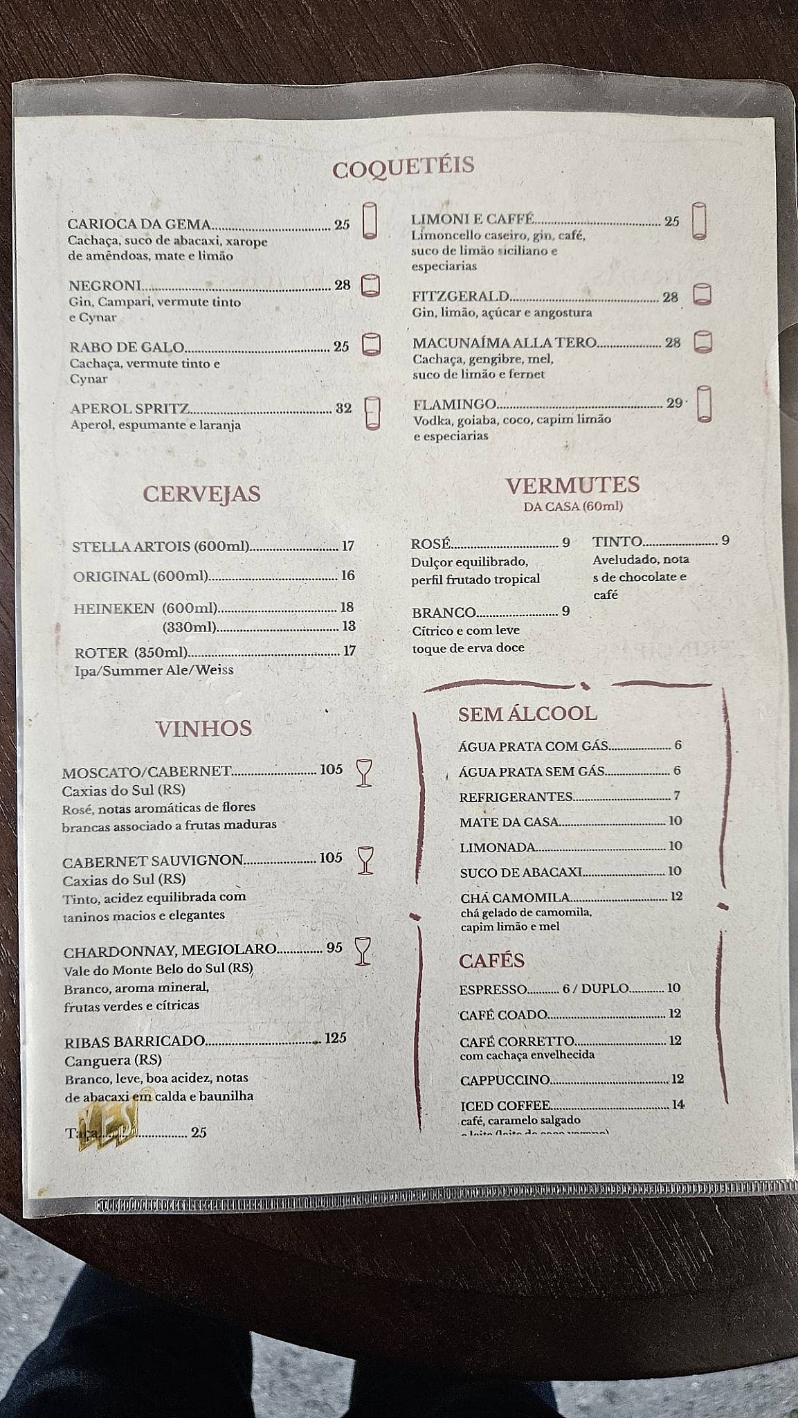 Café Tero cardápio