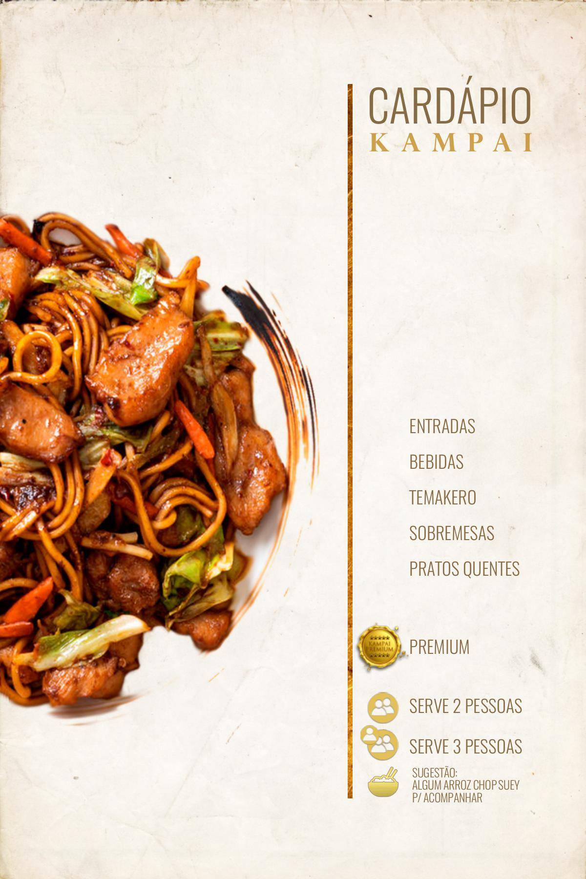 Kampai cardápio