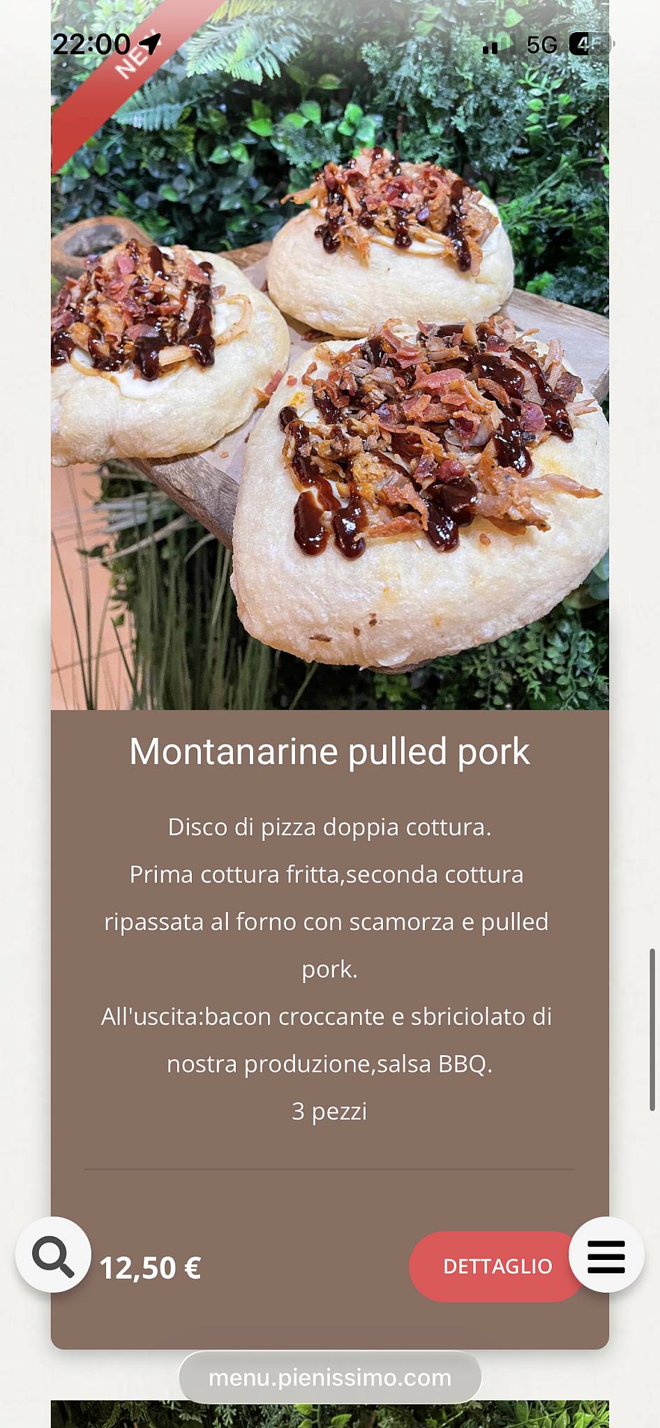 Menu di Rifugio Steakhouse 