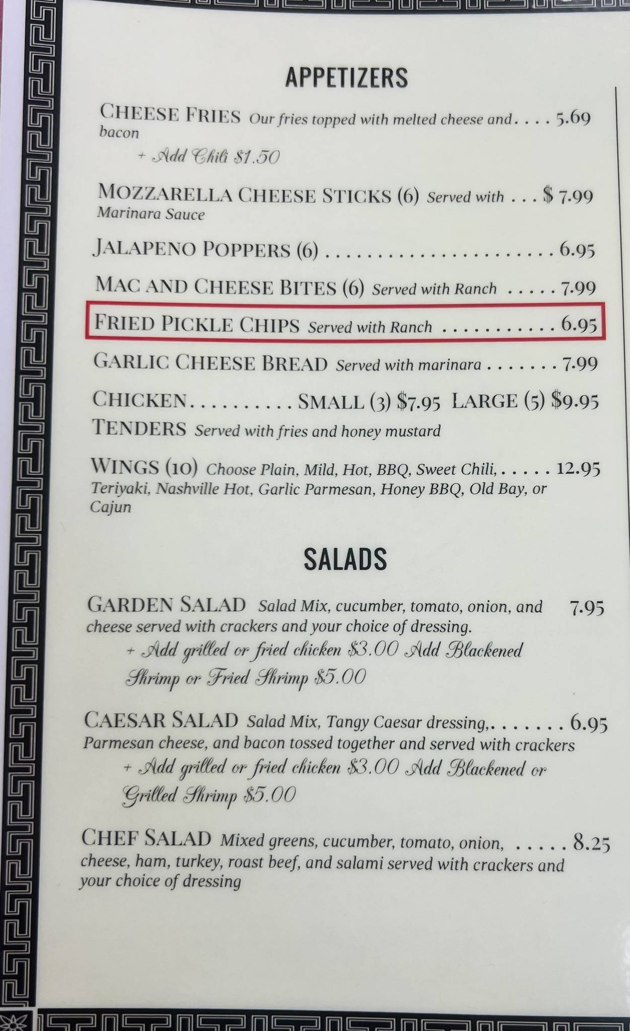 Menu at Big Rock Cafe of Havelock, Havelock