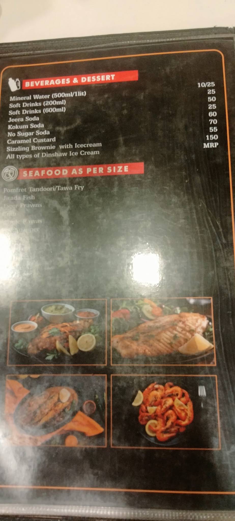 Rufi bhai’s Food Inn restaurant menu