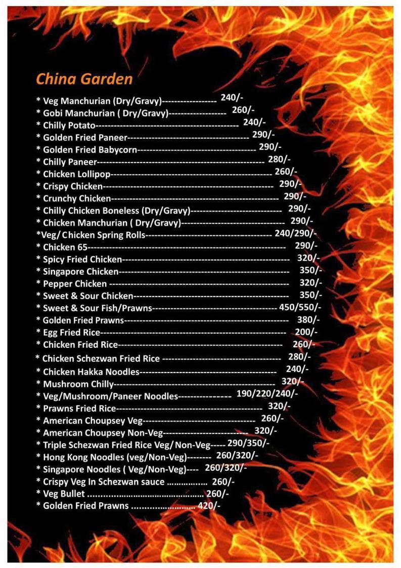 SIGDI BAR AND GRILL menu