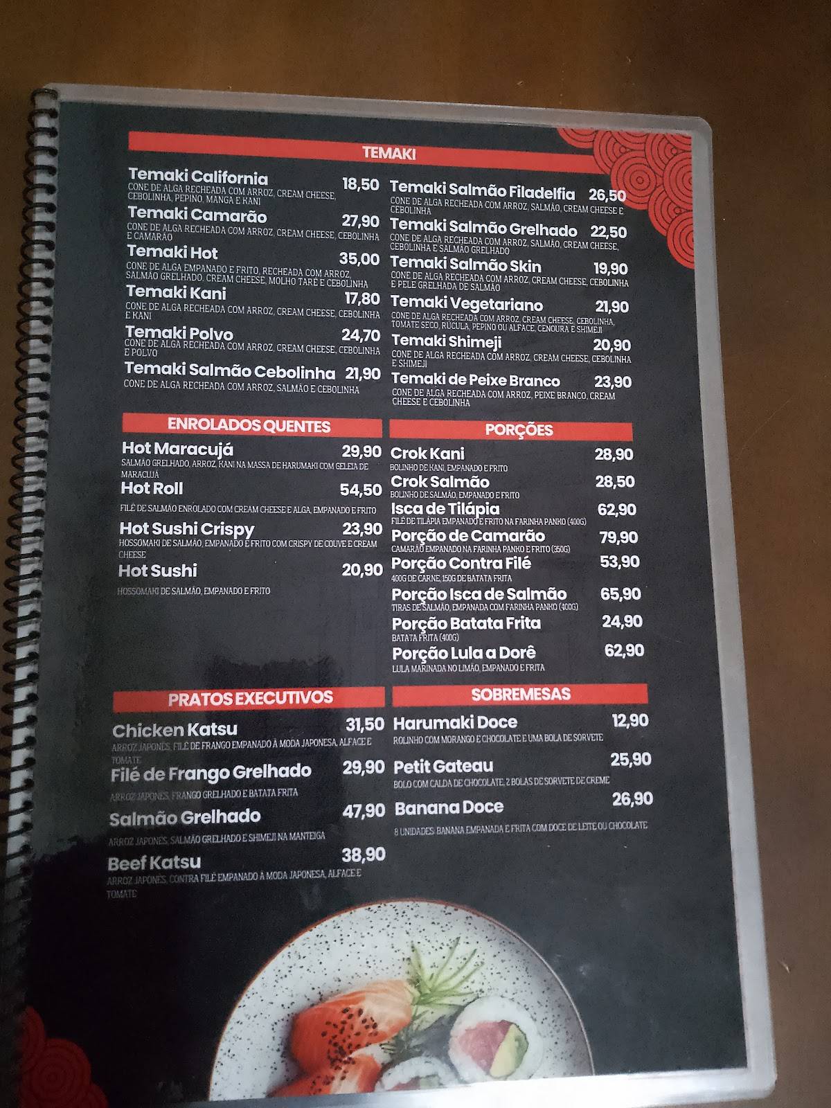 Seijin Sushi Bar cardápio