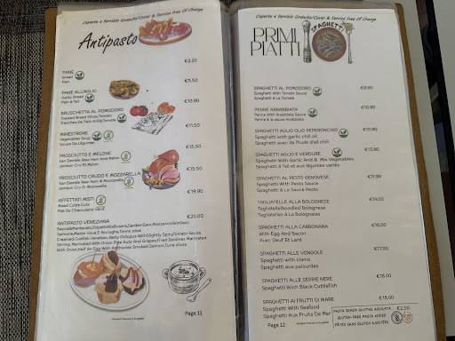Menu di Snack Bar Castello 