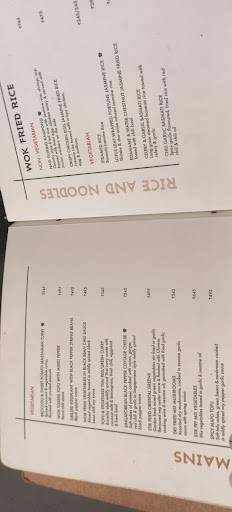Sriracha menu