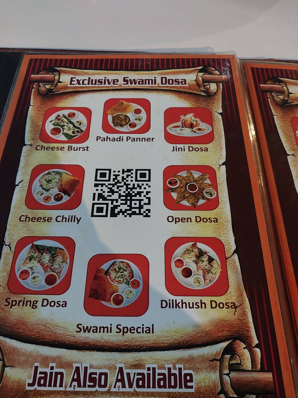 Swami Fast Food menu