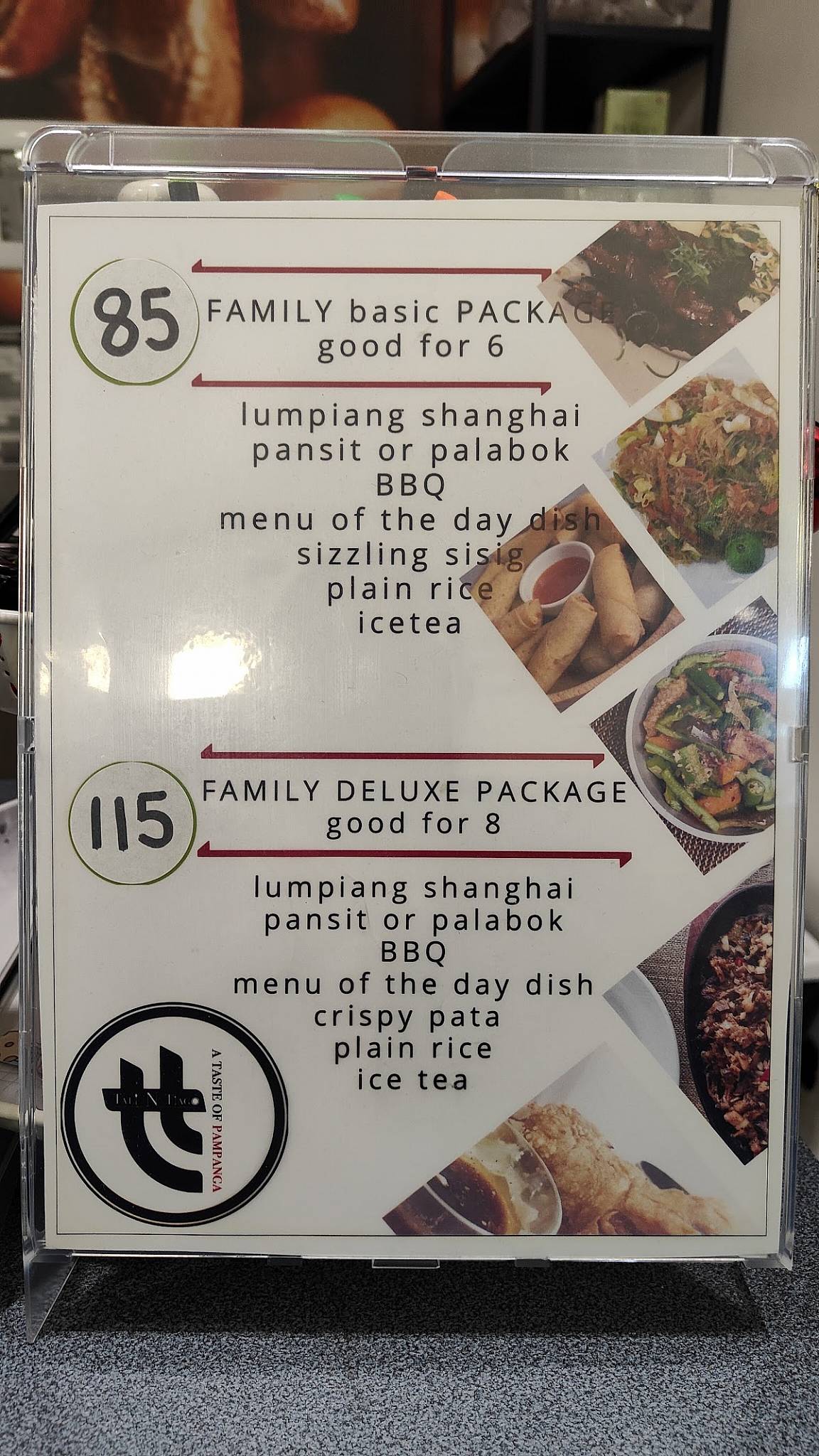 Menu di Tali N Tiago 