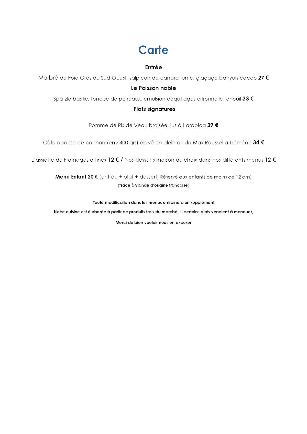 Menu de Ti-Coz